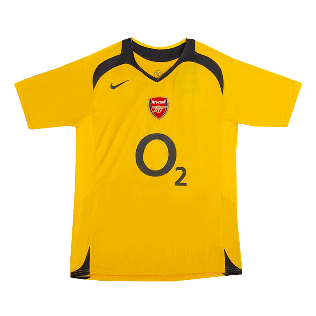 Camiseta Retro Arsenal – Temporada 2005/2006 (Alternativa Amarilla)
