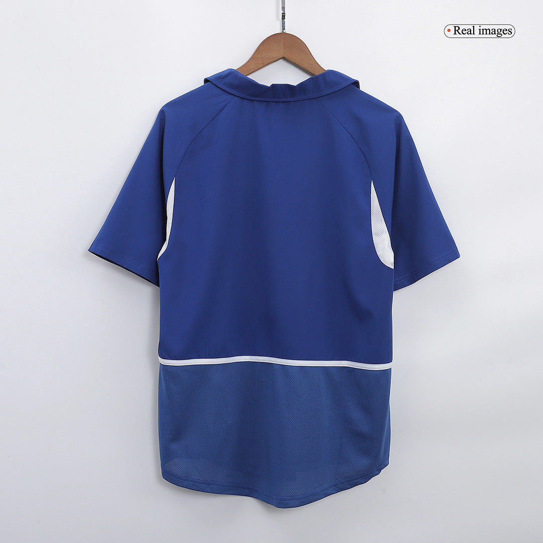 Camiseta Retro Selección Brasil – Mundial 2002 (Alternativa Azul)
