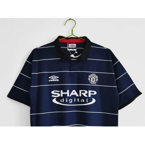 Camiseta Retro Manchester United – Temporada 1999/2000 (Alternativa Azul)