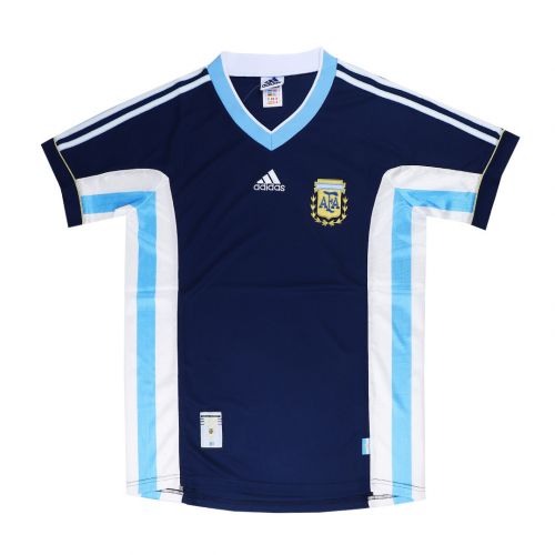 Camiseta Retro  Selección Argentina – Mundial 1998 (Alternativa Azul)