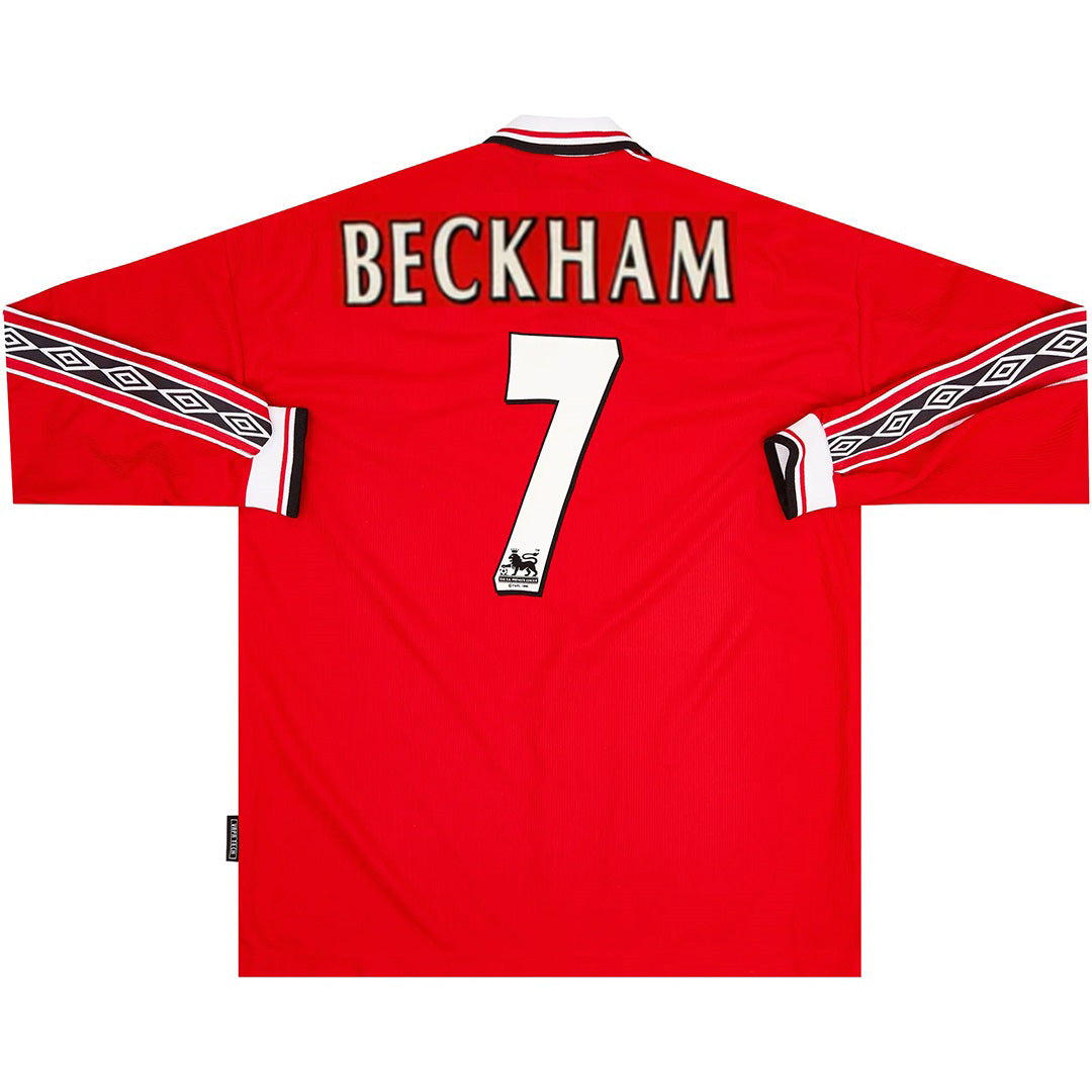 Camiseta Retro Manchester United Beckham #7 Temporada 1998/2000