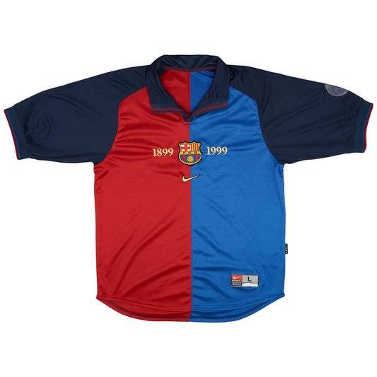 Camiseta Barcelona Local Edición Centenario 1999-2000