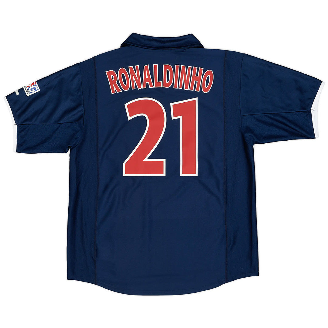 Camiseta Retro PSG Ronaldinho #21 Temporada 2001/2002
