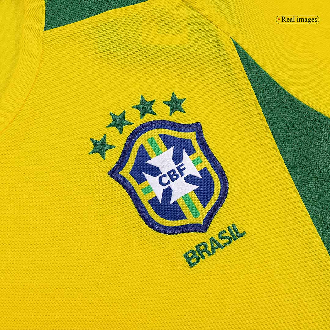 Camiseta de Brasil, Mundial 2002, firmada por el equipo, con certifica Camiseta de Brasil, Mundial 2002, firmada por el equipo, con certifica