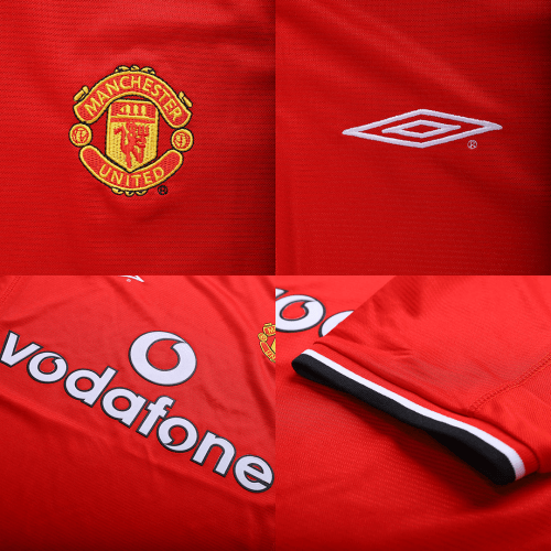 Camiseta local Manchester United temporada 2000-2002