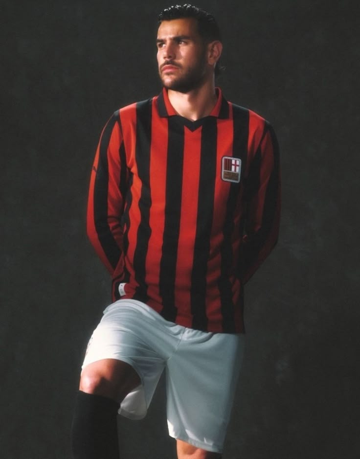 Camiseta Retro AC Milán – Conmemorativa 125 Años