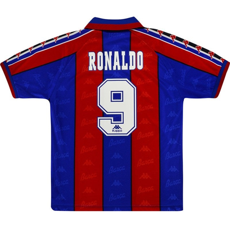 Camiseta Retro Barcelona Ronaldo #9 temporada 1996/1997