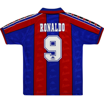 Camiseta Retro Barcelona Ronaldo #9 temporada 1996/1997