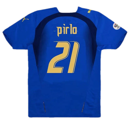 Camiseta Retro Italia Pirlo #21 Mundial 2006