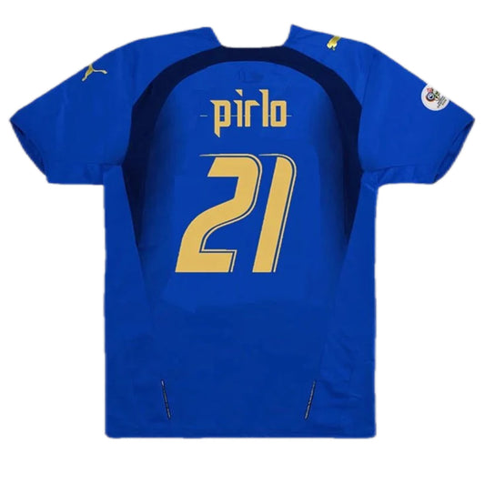 Camiseta Retro Italia Pirlo #21 Mundial 2006