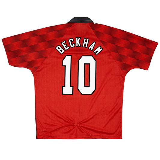 Camiseta Retro Manchester United Beckham #10 Temporada  1996/1998