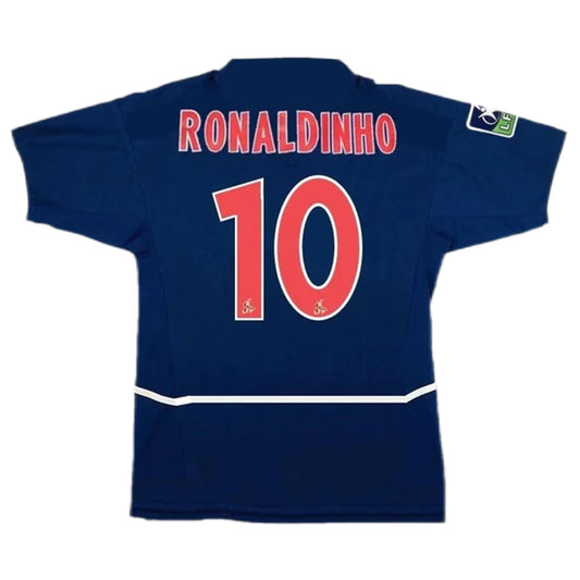 Camiseta Retro PSG Ronaldinho #10 Temporada  2002/2003