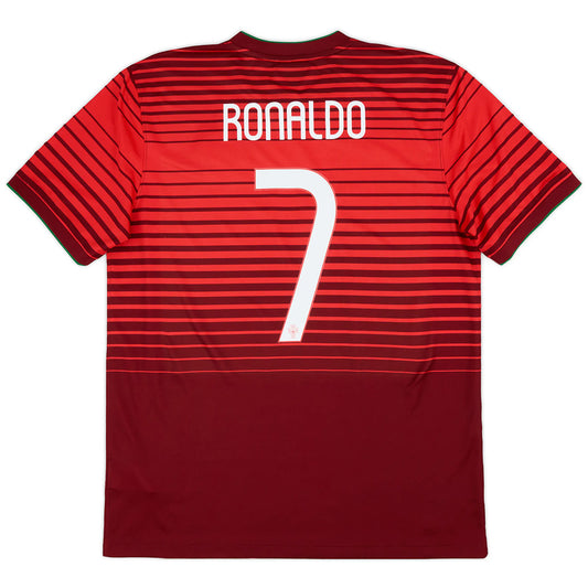 Camiseta Retro Portugal Cristiano Ronaldo #7 Mundial 2014