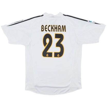 Camiseta Retro Real Madrid  Beckham #23 temporada 2004/2005