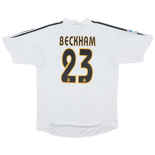 Camiseta Retro Real Madrid  Beckham #23 temporada 2004/2005