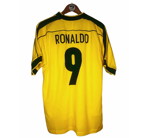 Camiseta retro Brasil Mundial 1998 - Ronaldo Nazario #9