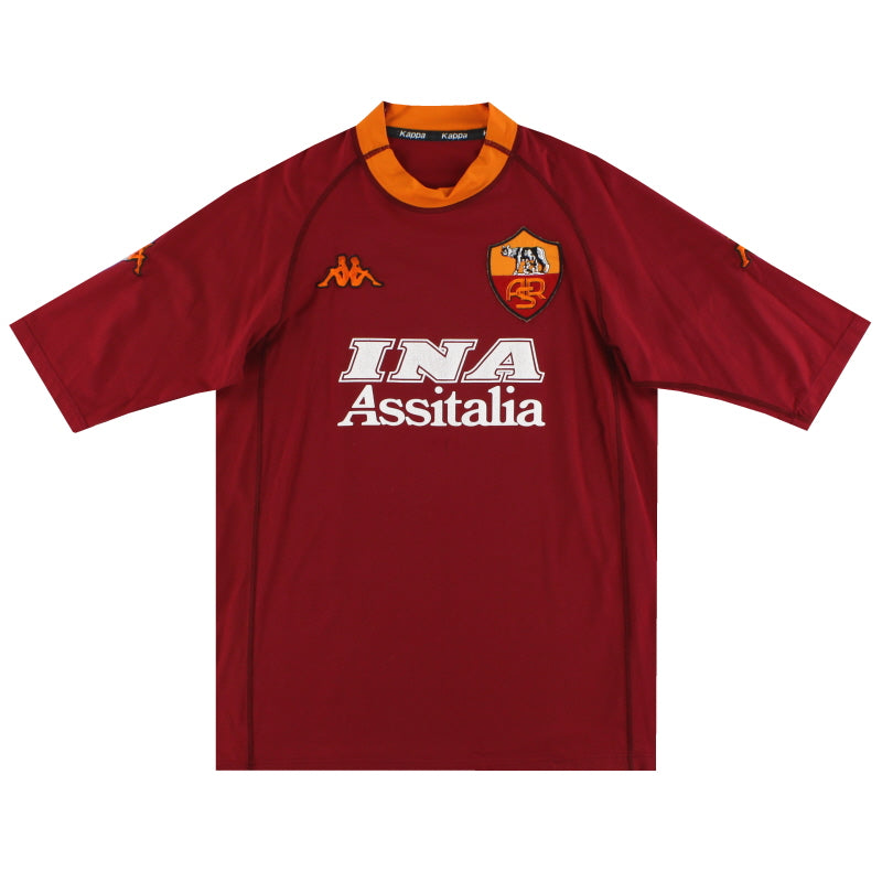 Camiseta retro Roma Totti #10 Temporada2000-2001