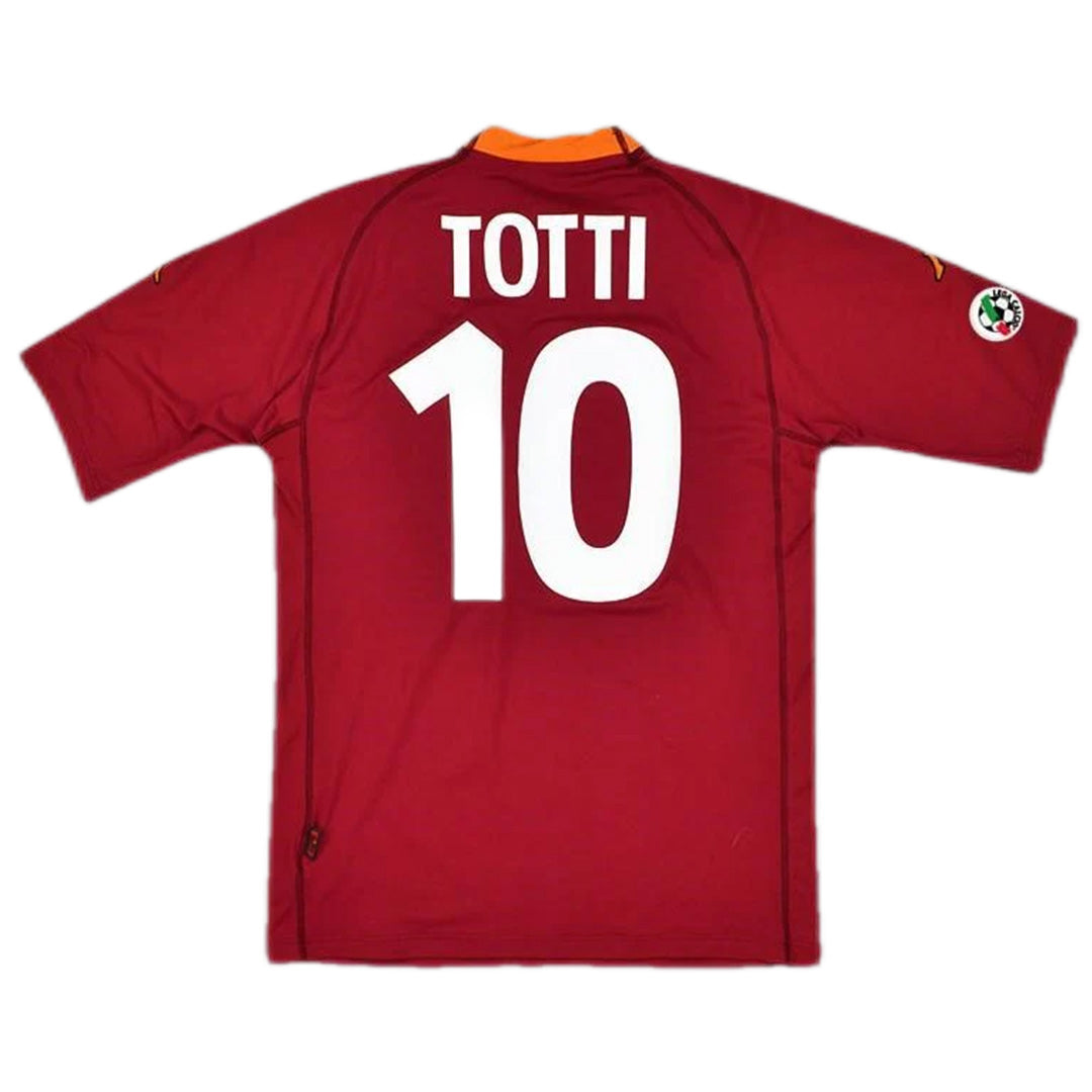 Camiseta retro Roma Totti #10 Temporada  2000-2001
