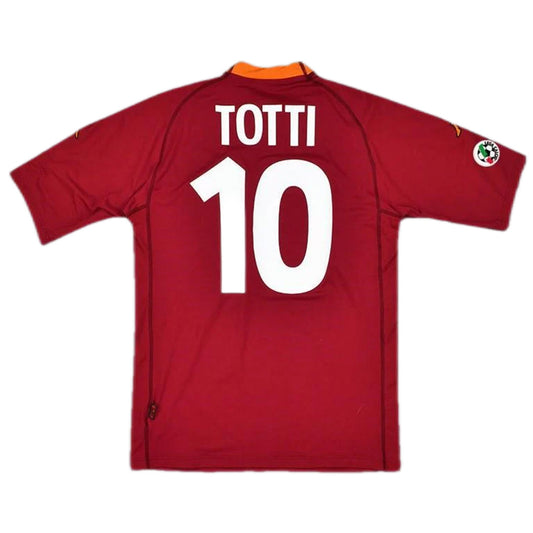 Camiseta retro Roma Totti #10 Temporada  2000-2001