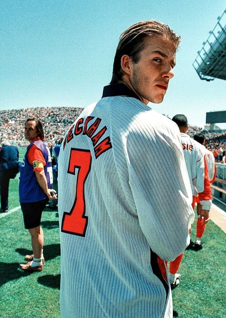 Camiseta Selección Inglaterra Mundial 1998 #7 Beckham