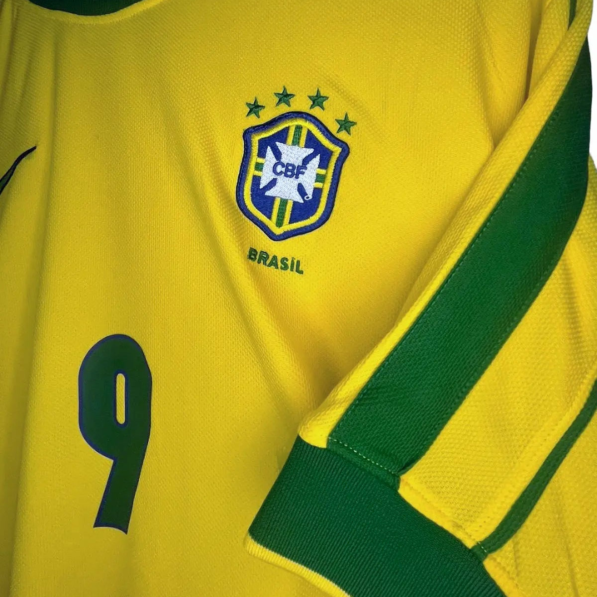 Camiseta retro Brasil Mundial 1998 - Ronaldo Nazario #9