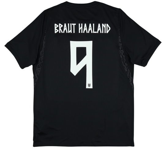 camisa noruega negra  haaland